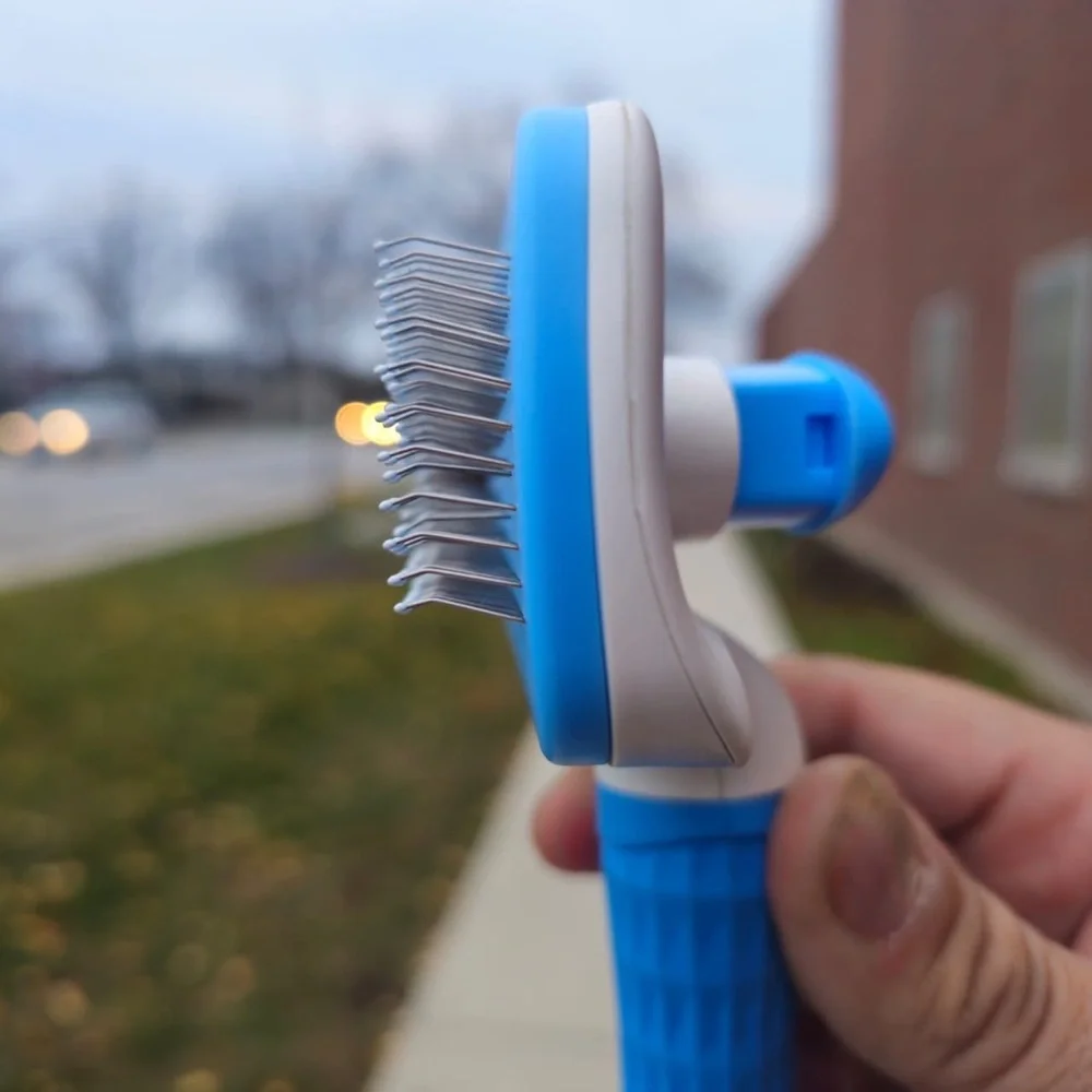 Blue Grooming Brush for cat